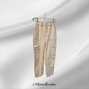 Dee Elly Cream Cargo Pants